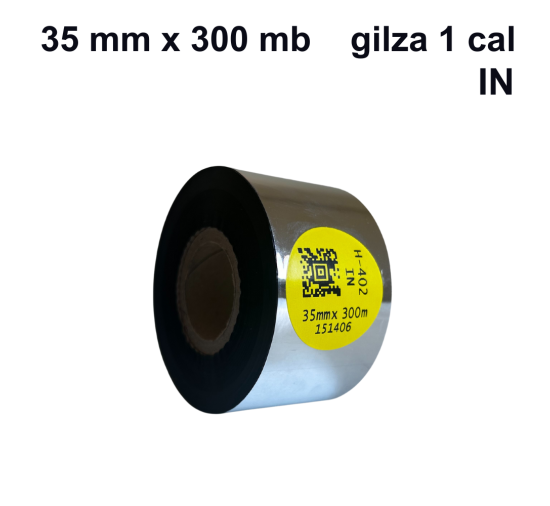Taśma termotransferowa H-402 żywiczna do folii 35mm x 300mb IN