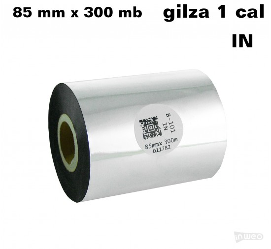 Taśma termotransferowa woskowa standard 85mm x 300mb IN
