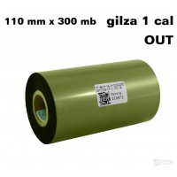 Taśma termotransferowa C-202 woskowo-żywiczna złota 110x300 OUT