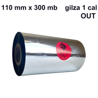 Taśma termotransferowa do bawełny E-202 woskowo-żywiczna premium 110mm x 300mb OUT