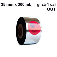 Taśma termotransferowa do bawełny E-202 woskowo-żywiczna premium 35mm x 300mb OUT