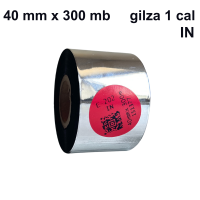 Taśma termotransferowa do bawełny E-202 woskowo-żywiczna premium 40mm x 300mb IN