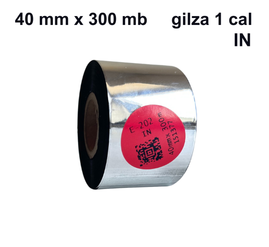 Taśma termotransferowa do bawełny E-202 woskowo-żywiczna premium 40mm x 300mb IN