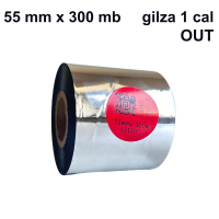 Taśma termotransferowa do bawełny E-202 woskowo-żywiczna premium 55mm x 300mb OUT