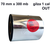 Taśma termotransferowa do bawełny E-202 woskowo-żywiczna premium 70mm x 300mb OUT