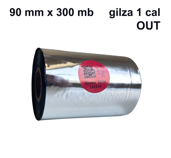 Taśma termotransferowa do bawełny E-202 woskowo-żywiczna premium 90mm x 300mb OUT