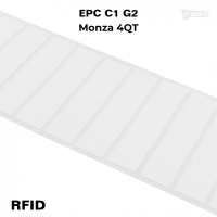 Foliowa samoprzylepna etykieta RFID na szybę, 96 x 22,  EPC C1 G2, Monza 4QT