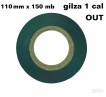 Zielona taśma termotransferowa woskowa  110x150 OUT