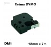 Taśma D1 zamiennik do DYMO 12mm/7m żółta czarny nadruk 45018