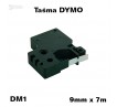 Taśma D1 zamiennik do DYMO 9mm/7m czerwona czarny nadruk 40917