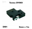 Taśma D1 zamiennik do DYMO 9mm/7m czarna złoty nadruk 40924
