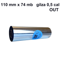Taśma termotransferowa H-302 żywiczna premium  110mm x 74mb OUT