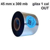 Taśma termotransferowa H-302 żywiczna premium  45mm x 300mb OUT