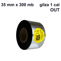 Taśma termotransferowa H-402 żywiczna do folii 35mm x 300mb OUT