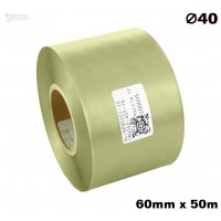 Jasnozielona taśma satynowa premium 60mm x 50mb Materiały tekstylne