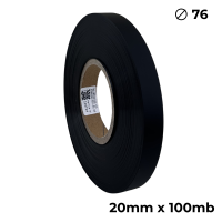 Poliuretan dwustronny  czarny matowy 20mm x 100mb premium
