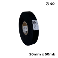 Poliuretan dwustronny  czarny matowy 20mm x 50mb premium