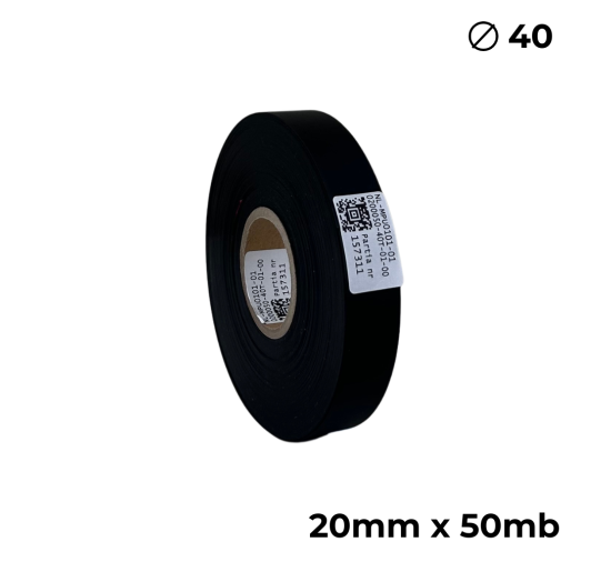 Poliuretan dwustronny  czarny matowy 20mm x 50mb premium