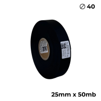 Poliuretan dwustronny  czarny matowy 25mm x 50mm premium