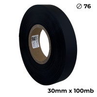 Poliuretan dwustronny  czarny matowy 30mm x 100mb premium