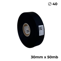 Poliuretan dwustronny  czarny matowy 30mm x 50mb premium