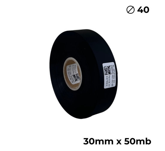 Poliuretan dwustronny  czarny matowy 30mm x 50mb premium