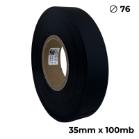 Poliuretan dwustronny  czarny matowy 35mm x 100mb premium