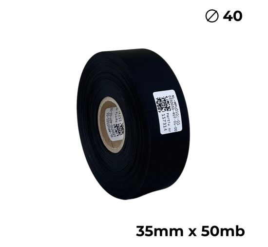 Poliuretan dwustronny  czarny matowy 35mm x 50mb premium