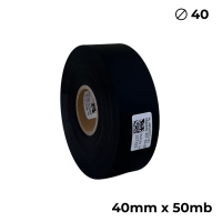 Poliuretan dwustronny  czarny matowy 40mm x 50mb premium