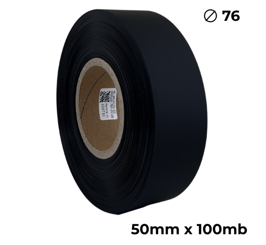 Poliuretan dwustronny  czarny matowy 50mm x 100mb premium