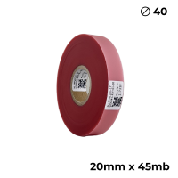 Poliuretan dwustronny transparentny różowy 20mm x 45mb premium