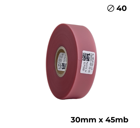 Poliuretan dwustronny transparentny różowy 30mm x 45mb premium