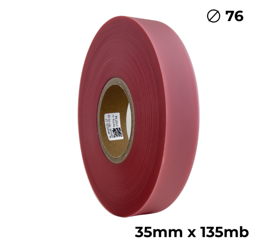 Poliuretan dwustronny transparentny różowy 35mm x 135mb premium