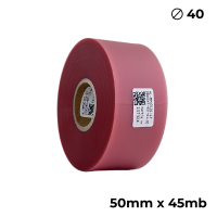 Poliuretan dwustronny transparentny różowy 50mm x 45mb premium