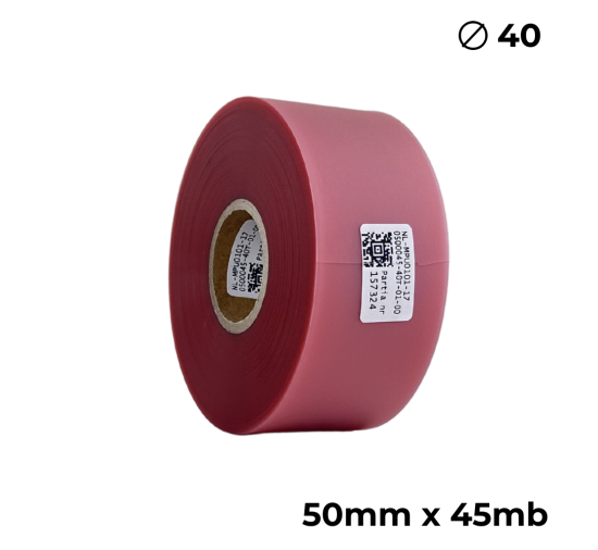 Poliuretan dwustronny transparentny różowy 50mm x 45mb premium