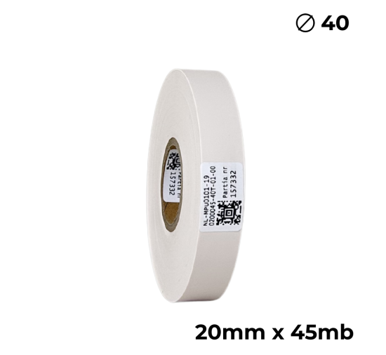 Poliuretan dwustronny kremowy 20mm x 45mb premium