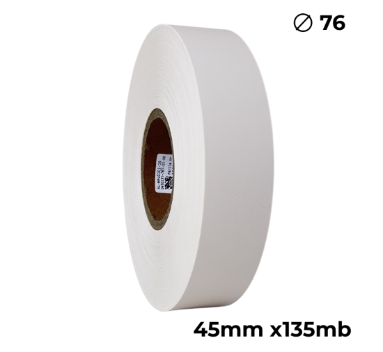 Poliuretan dwustronny kremowy 45mm x 135mb premium Poliuretan dwustronny kremowy 45mm x 135mb premium