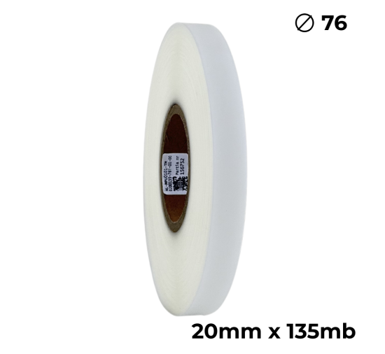 Poliuretan dwustronny transparentny matowy 20mm x 135mb premium