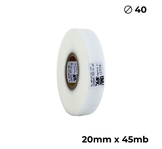 Poliuretan dwustronny transparentny matowy 20mm x 45mb premium Poliuretan dwustronny transparentny matowy 20mm x 45mb premium