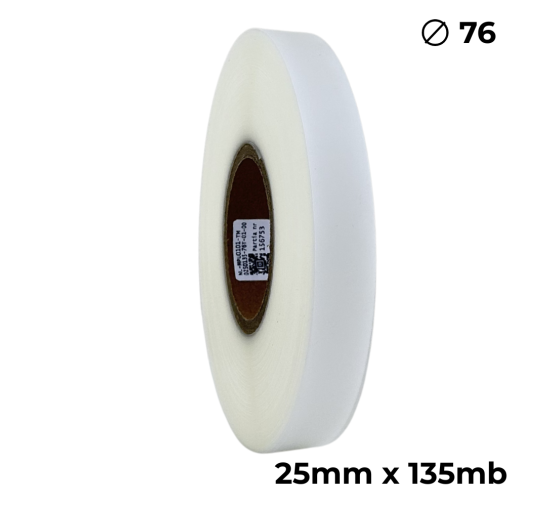 Poliuretan dwustronny transparentny matowy 25mm x 135mb premium