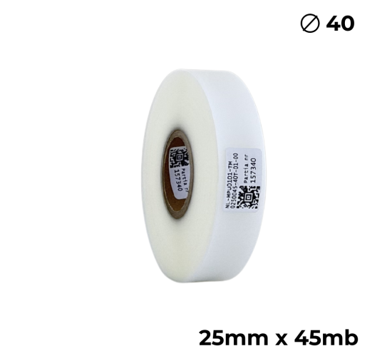 Poliuretan dwustronny transparentny matowy 25mm x 45mb premium Poliuretan dwustronny transparentny matowy 25mm x 45mb premium