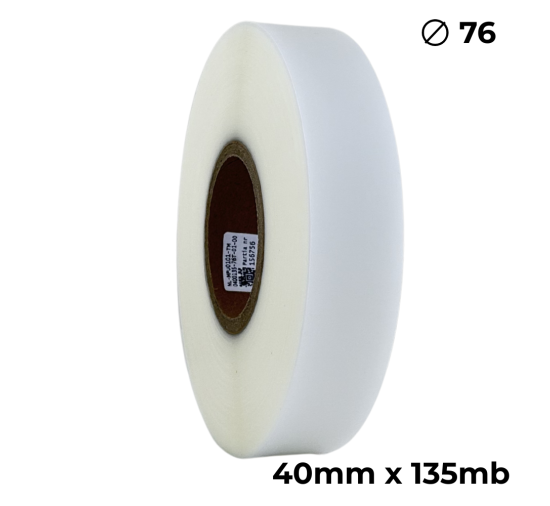 Poliuretan dwustronny transparentny matowy 40mm x 135mb premium Poliuretan dwustronny transparentny matowy 40mm x 135mb premium