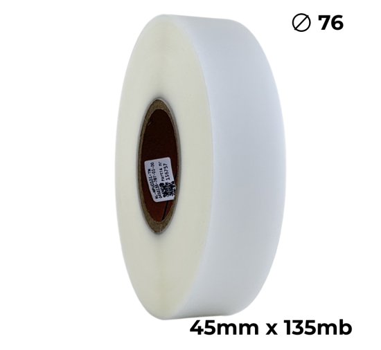 Poliuretan dwustronny transparentny matowy 45mm x 135mb premium Poliuretan dwustronny transparentny matowy 45mm x 135mb premium