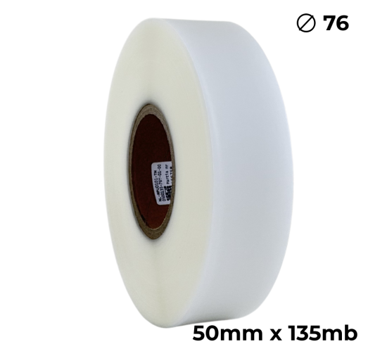 Poliuretan dwustronny transparentny matowy 50mm x 135mb premium