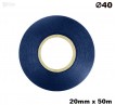 Niebieska taśma satynowa premium 20mm x 50mb