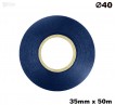 Niebieska taśma satynowa premium 35mm x 50mb