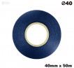Niebieska taśma satynowa premium 40mm x 50mb
