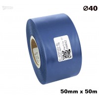 Niebieska taśma satynowa premium 50mm x 50mb