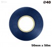 Niebieska taśma satynowa premium 50mm x 50mb
