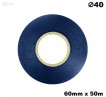 Niebieska taśma satynowa premium 60mm x 50mb